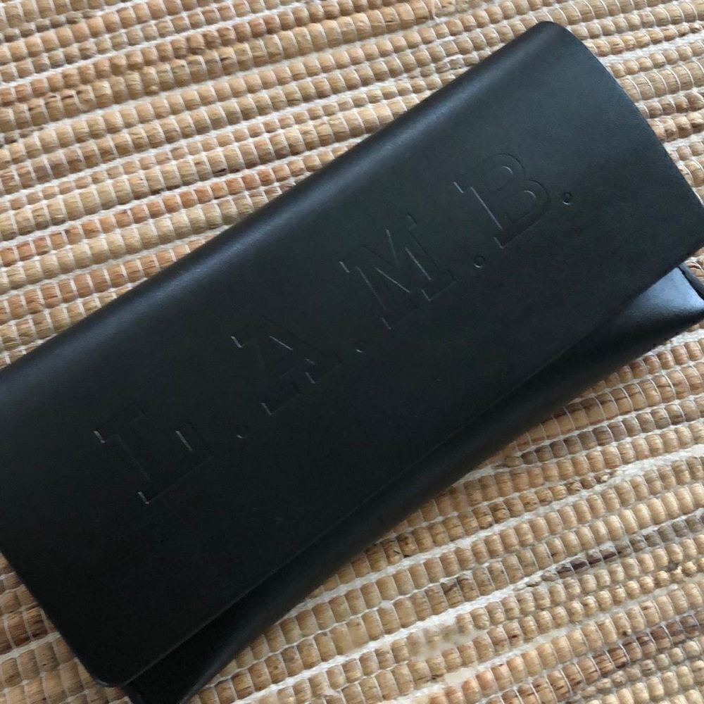 L.A.M.B. Black eyeglass sunglass case